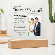 Custom Wedding Plaque for Newlyweds Reception