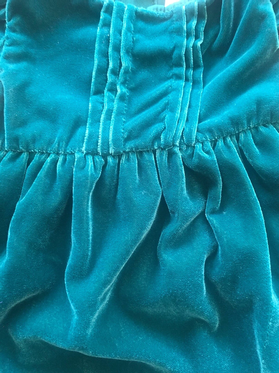 Gymboree green cheap velvet dress