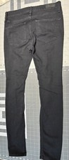 Express Jeans Womens Stretch Mid Rise Legging Jeans Skinny Leg Size 4R/4R Black