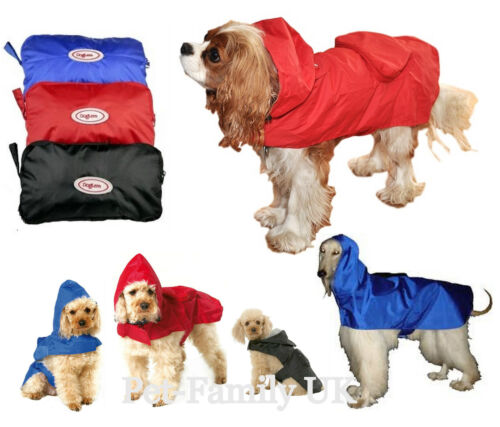 Dog wind/waterproof RAIN coat clothes jacket Small Medium Extra Large Giant dog  - Picture 1 of 10