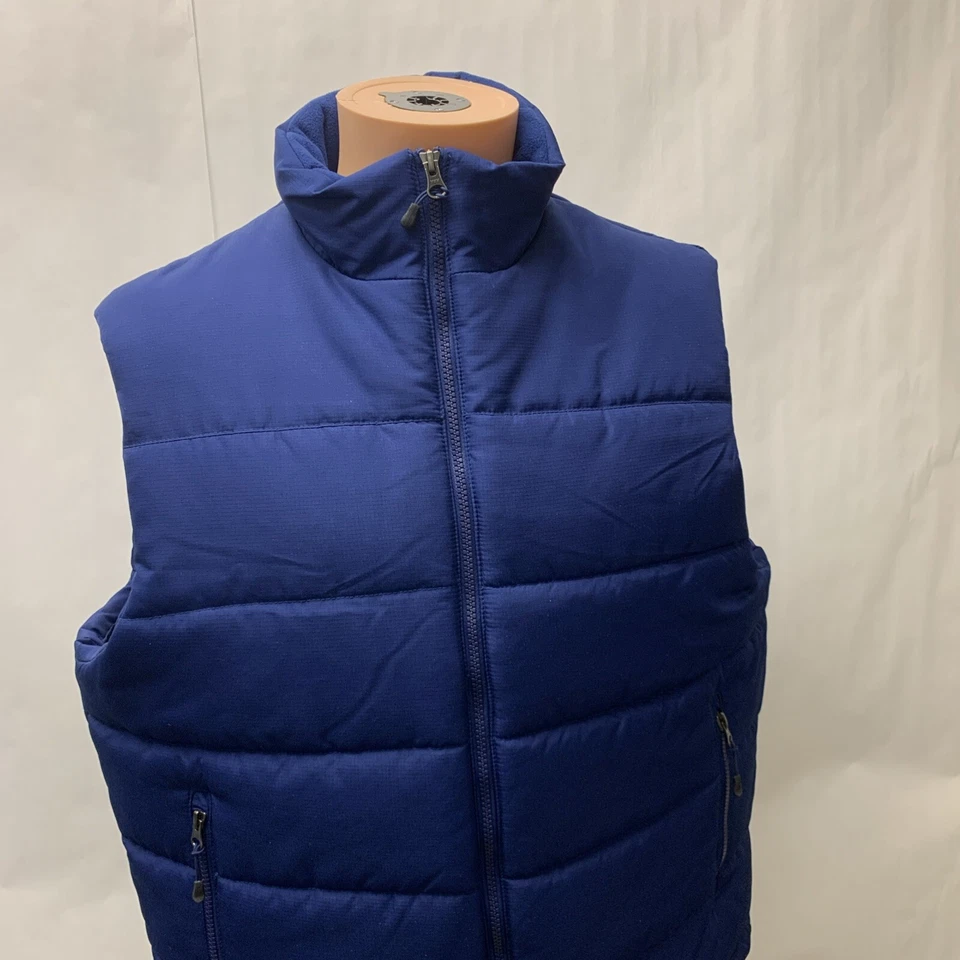 Chaleco acolchado Outdoor Life para hombre grande azul marino con cremallera Foto 2 de 4