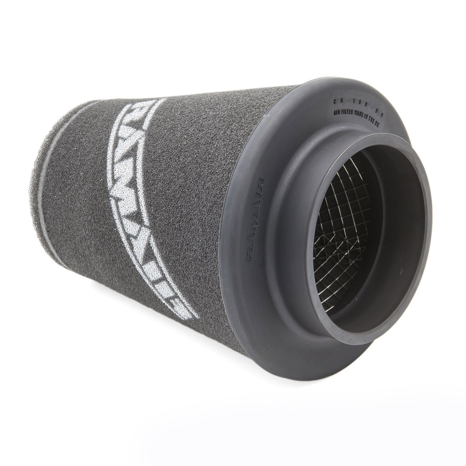 RamAir Universal Cone Air Filter, 70mm Neck ID, Centered, 102-150mm OD x 181mm L