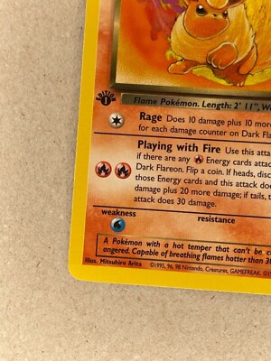 Dark Flareon 35/82 1st Edition NM to MINT Team Rocket Non-Holo Pokemon Card  | eBay