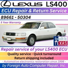 89661-50304 ECU Repair & Return Service, LS400 ECU repair with 5 year warranty