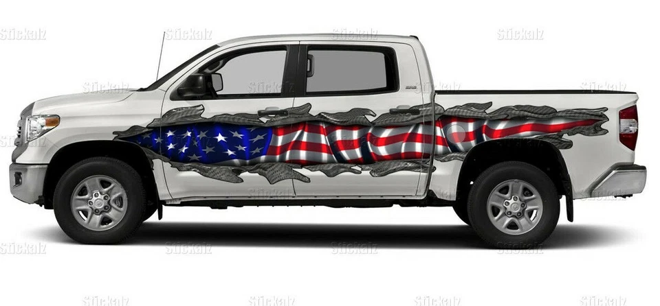 Envoltura de coche con bandera de Estados Unidos, vinilo de coche con bandera de Estados Unidos, gráficos de coche con bandera de Estados Unidos Foto 2 de 4