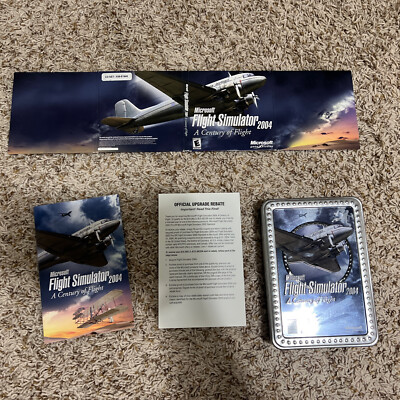 Microsoft Flight Simulator 2004 A Century Of Flight Metal Collector Tin PC Game