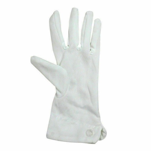 White Formal Short Gloves Tuxedo Guard Parade Santa Fancy Dress Mens Women UK - Picture 6 of 10