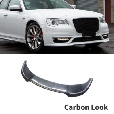 For 15-2023 Chrysler 300 SRT Front Bumper Diffuser Body Kit Lip 1PC Carbon Style