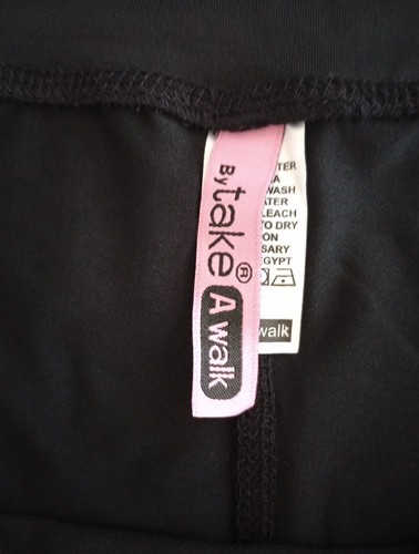 Take A Walk Negro y Camuflado Elástico Atlético Caminar, Yoga Pantalones Cortos Bolsillos Nuevos con Etiquetas 3XL - Imagen 5 de 5