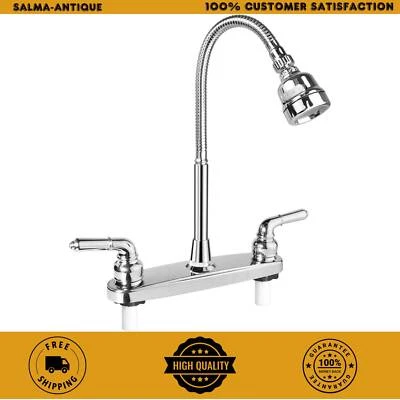 EXCELFU RV Kitchen Sink Faucet with Flexible Arc Rotatable Sprayer Camper Motorhome New