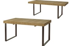 Esstisch Tisch ausziehbar MOSAIC Natur Furnier Eiche