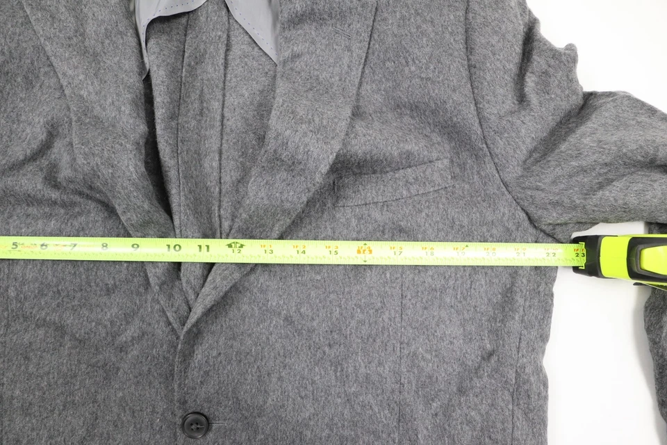 Abrigo deportivo Patrick James Reserve para hombre talla 44L gris 2 botones 100 % cachemir Foto 3 de 4