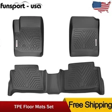 Floor Mats for 2015- 2022 Chevy Colorado Canyon All Weather TPE Car Floor Liner