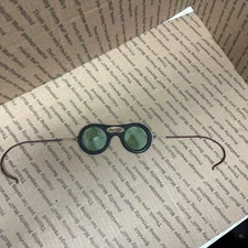 Vtg Wilson Furnace Glass Welding Safety Glasses Steampunk 1930s 1940s