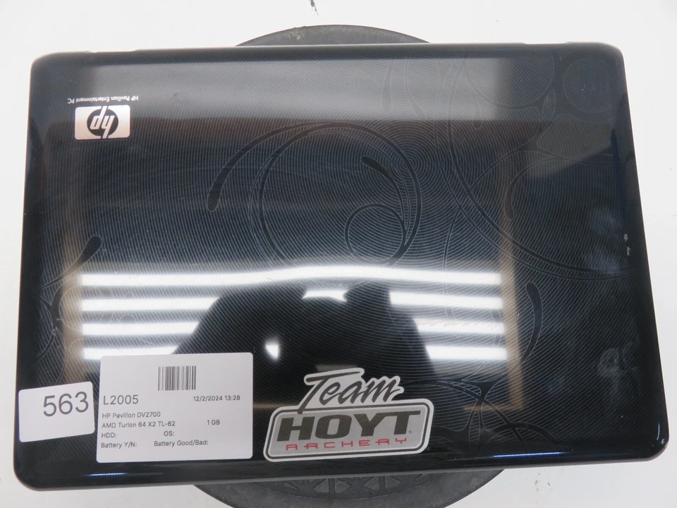 HP Pavilion DV2700 AMD Turion 64 X2 TL-62 2100MHz 1 GB SEM HDD sem bateria - Imagem 2 de 4