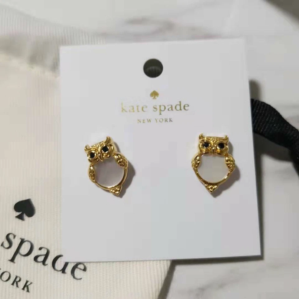 NWT KATE SPADE Owl In The Woods Studs w/ dust bag O0RU1476 $48 - Image 2 of 3