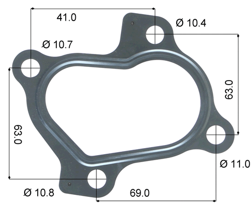 Permaseal TUR099 MLS-R Turbo Outlet Gasket for Mitsubishi 4D56 2.5L Diesel - Picture 6 of 6