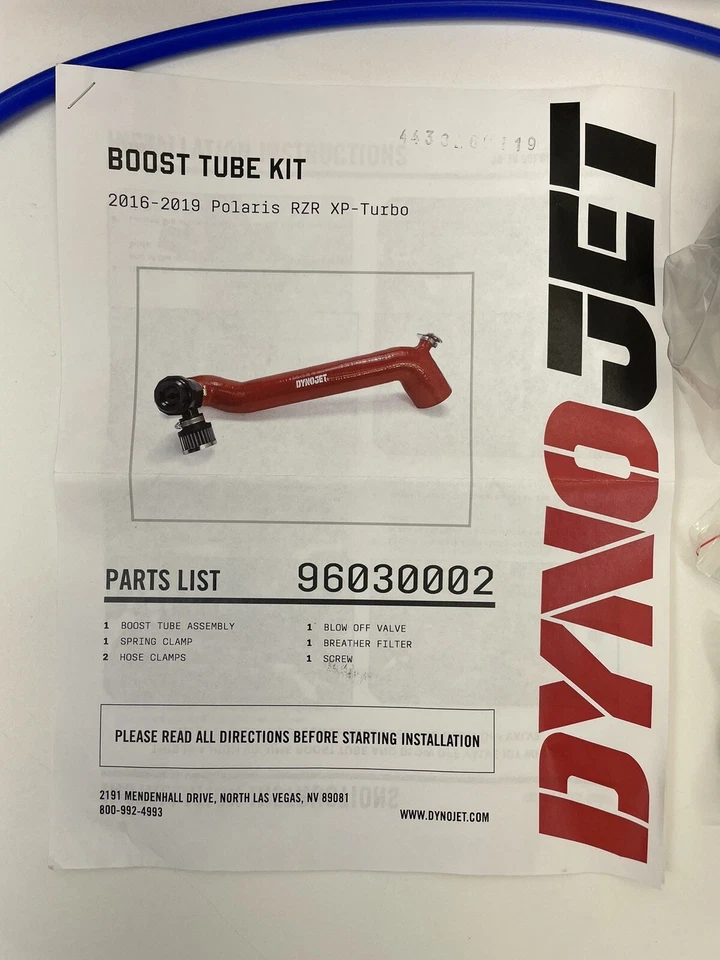 CHARGE TUBE FOR 2016-2021 POLARIS RZR XP TURBO (WITH BOV) 96030002 - Image 2 of 4