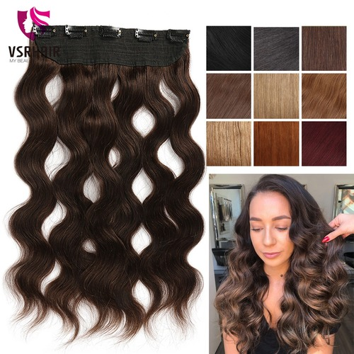 Clip Hair 12 14 16 18 20 80G 100G Wave Human Hair Extension Quality Machine Remy - Picture 1 of 23
