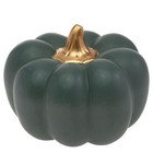 Boston International - Polyresin Pumpkin - Matte Teal