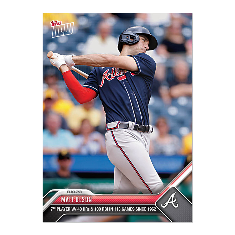 MATT OLSON 2023 TOPPS NOW #687 ATLANTA BRAVES 🔥