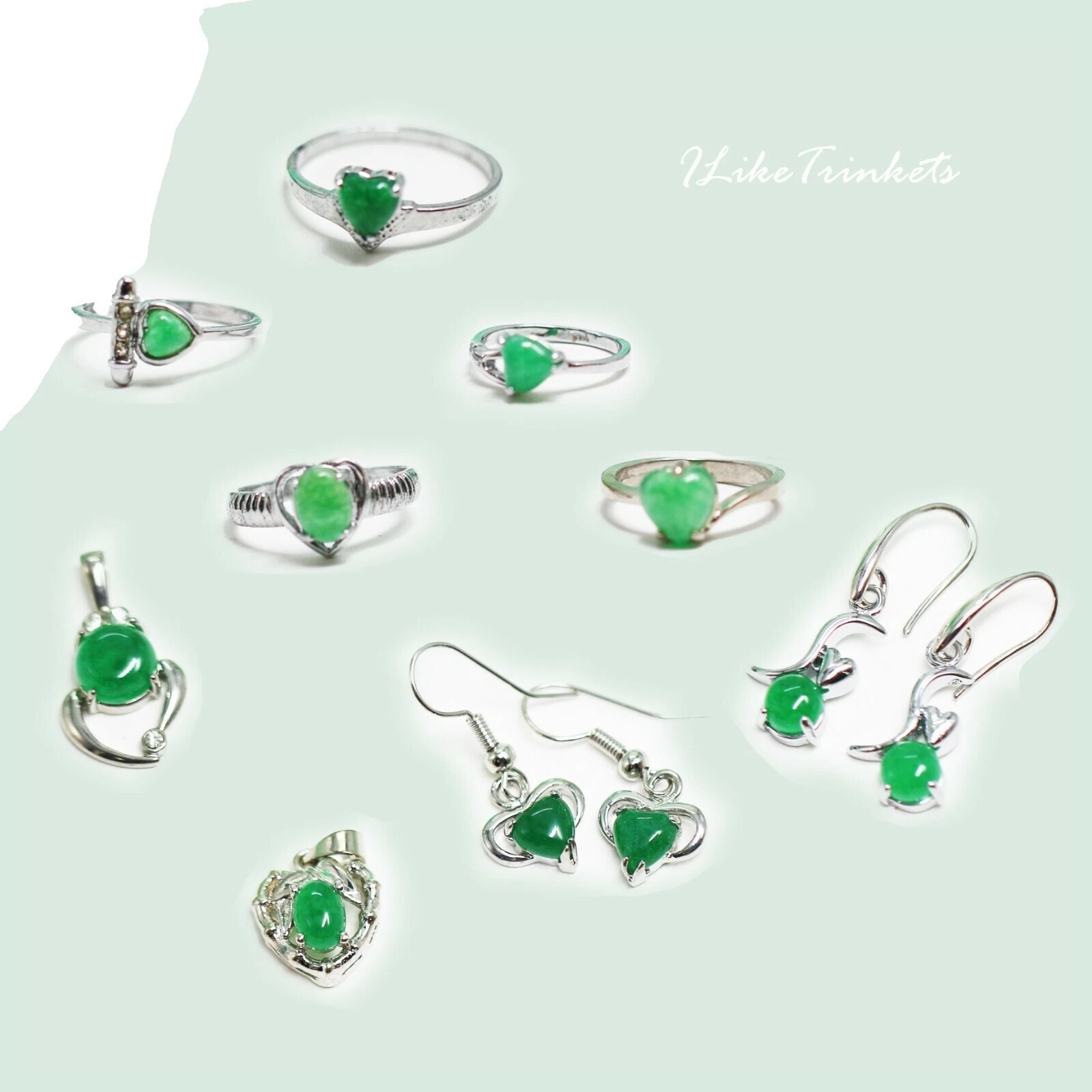 Anillos de banda de piedra de jade para hombre