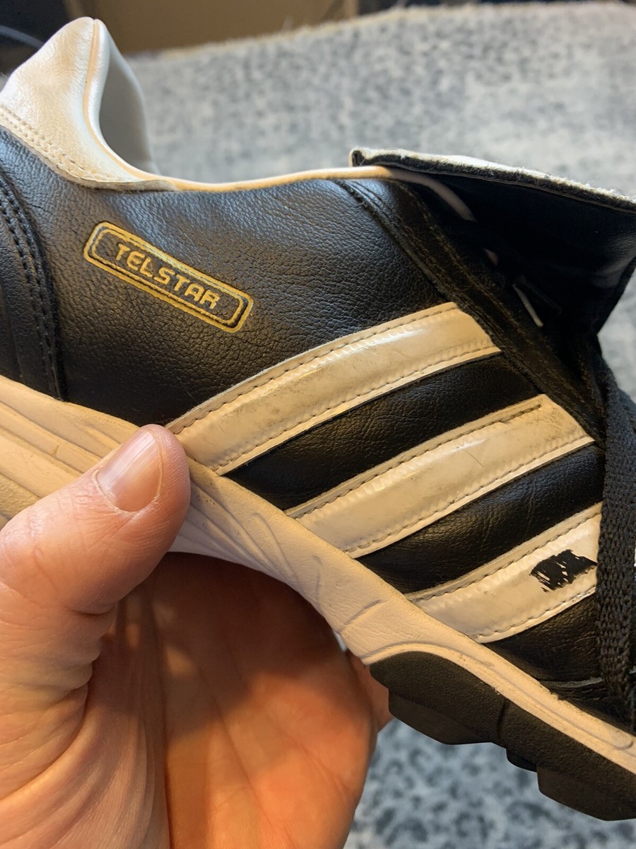 Adidas Soccer Cleats Telstar Turf Shoes Black Leather Retro  display picture 2