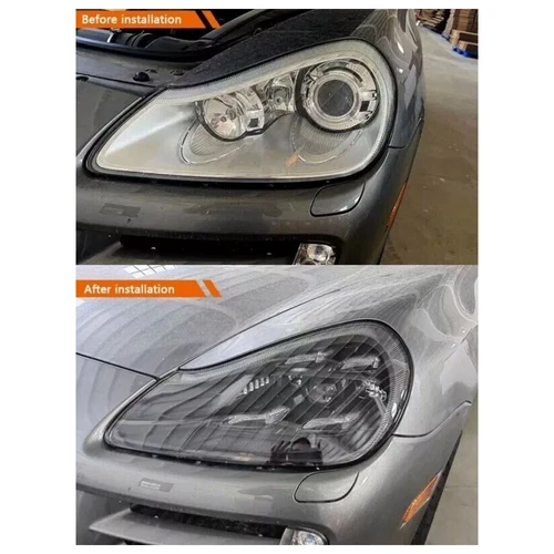 Pair Matrix LED Headlights DRL Assembly Upgrade For Porsche Cayenne 957 2007-10 - Picture 7 of 13