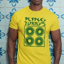 KING TUBBY'S TRIBUTE T-SHIRT (Tubby bass roots reggae dub sound system dubwise)