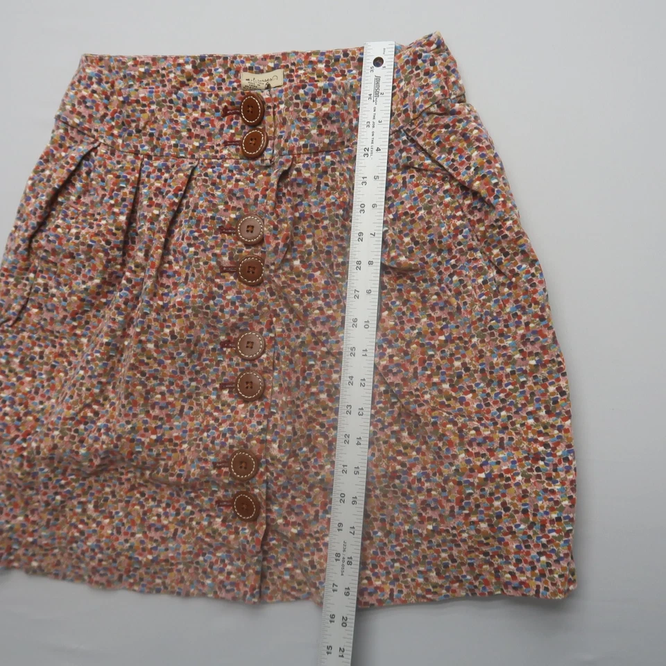 Minifalda Elevenses Talla 10 Botón Frontal Ecléctica Preppy Academia Anthro Foto 4 de 4