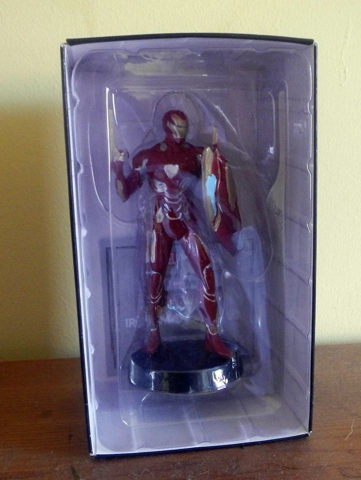 FIGURA DE IRON MAN LOS VENGADORES MARVEL PINTADA A MANO NUEVA COMICS 13cm APROX. - Immagine 3 di 4