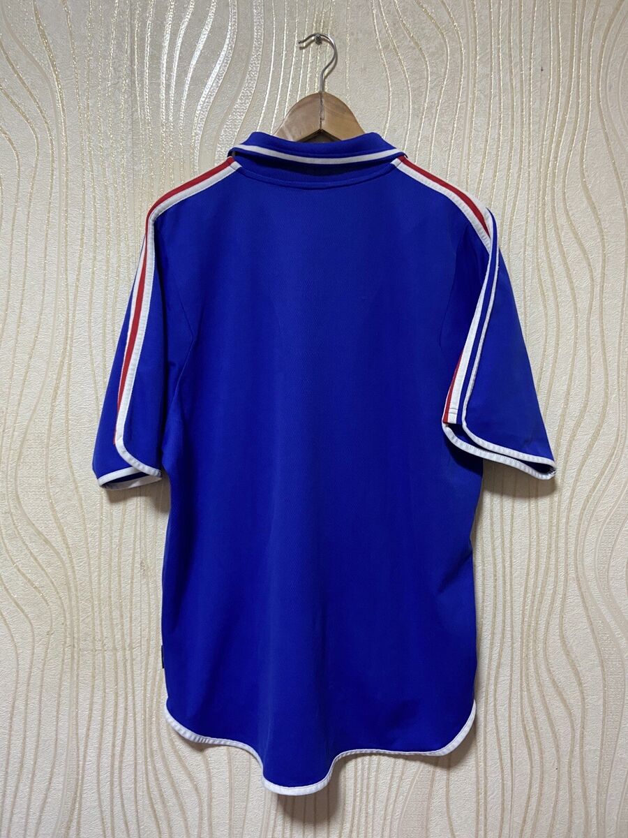 FRANCE 2000 2002 HOME FOOTBALL SHIRT SOCCER JERSEY ADIDAS FRANCE 2000 2002 HOME FOOTBALL SHIRT SOCCER JERSEY ADIDAS