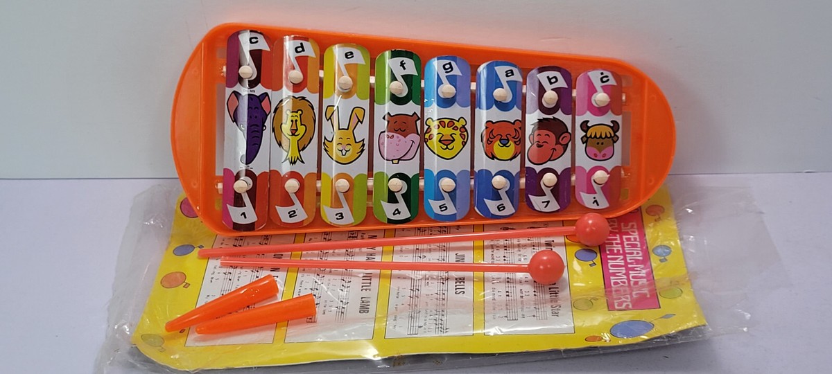 Special Music By The Numbers Xylophone Orange Plastic Missing 1
