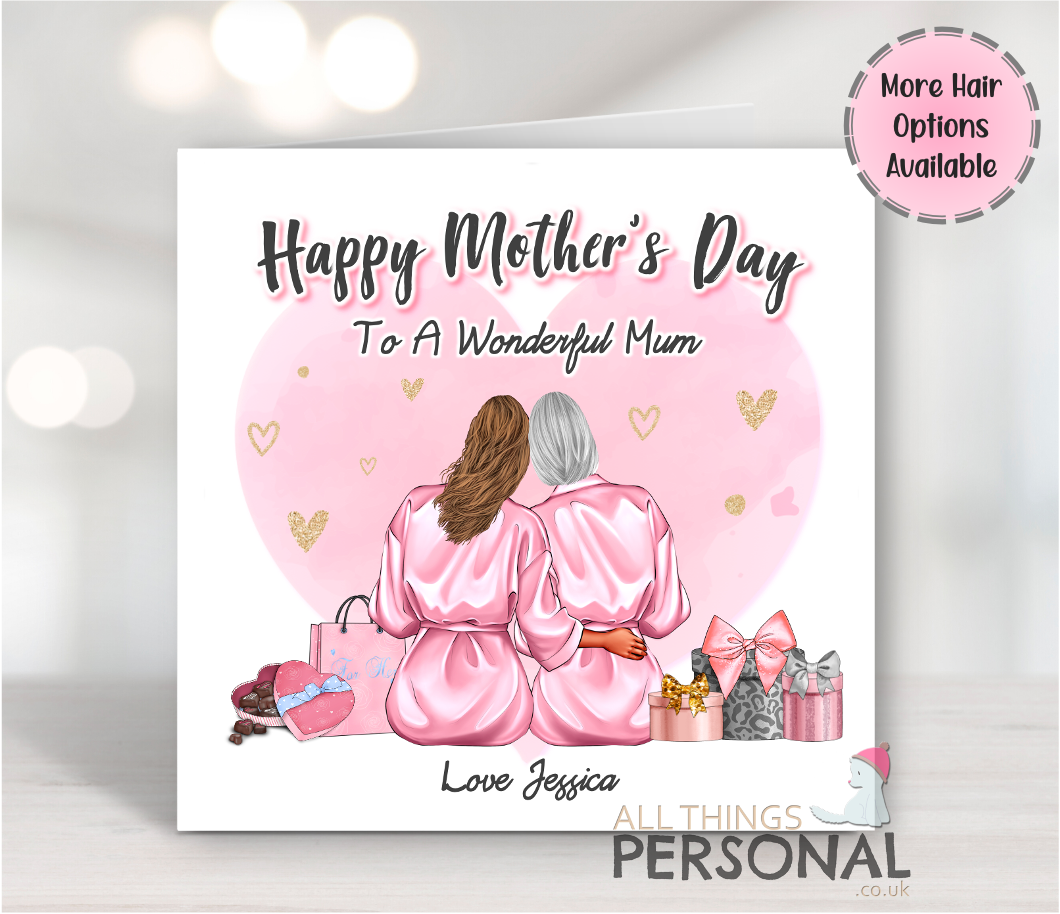 Mothers Day Card Personalised for Mum Mummy from Daughter Mother's Day Mom Mam