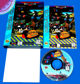 Tested SEGA CD Game KIDS ON SITE Complete CIB Registration Card Construction