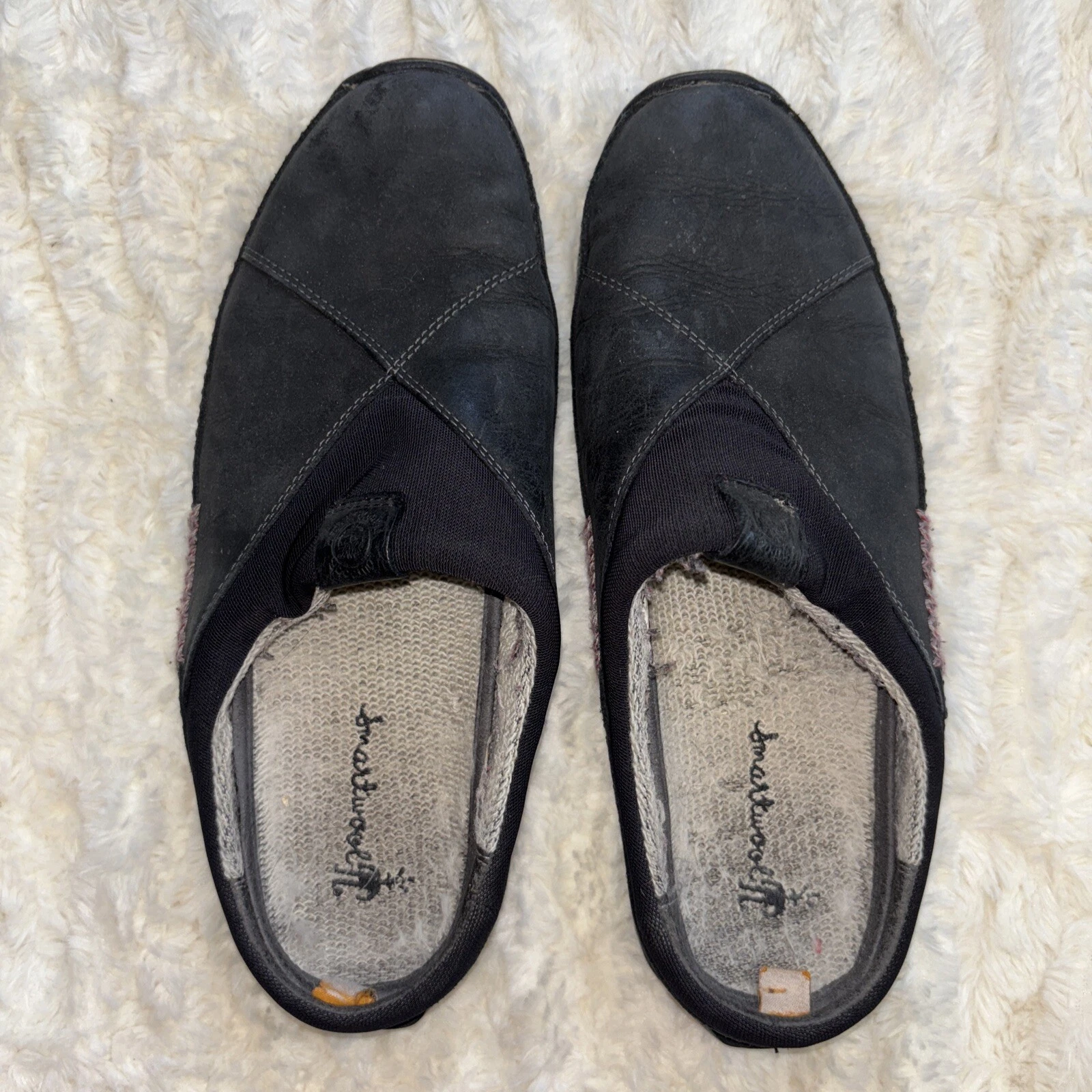 Timberland Donna Power Lounger Nero Smart Lana Clog Scarpe Casual Usate