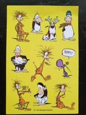 Vintage Opus n' Bill American Greetings Sticker Sheet 1994 stickers collectible