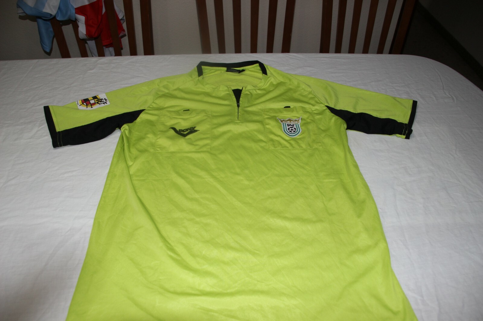 2 Magliette Da Arbitro Della Federazione Andalusa Di Calcio Marca PONY Taglia M