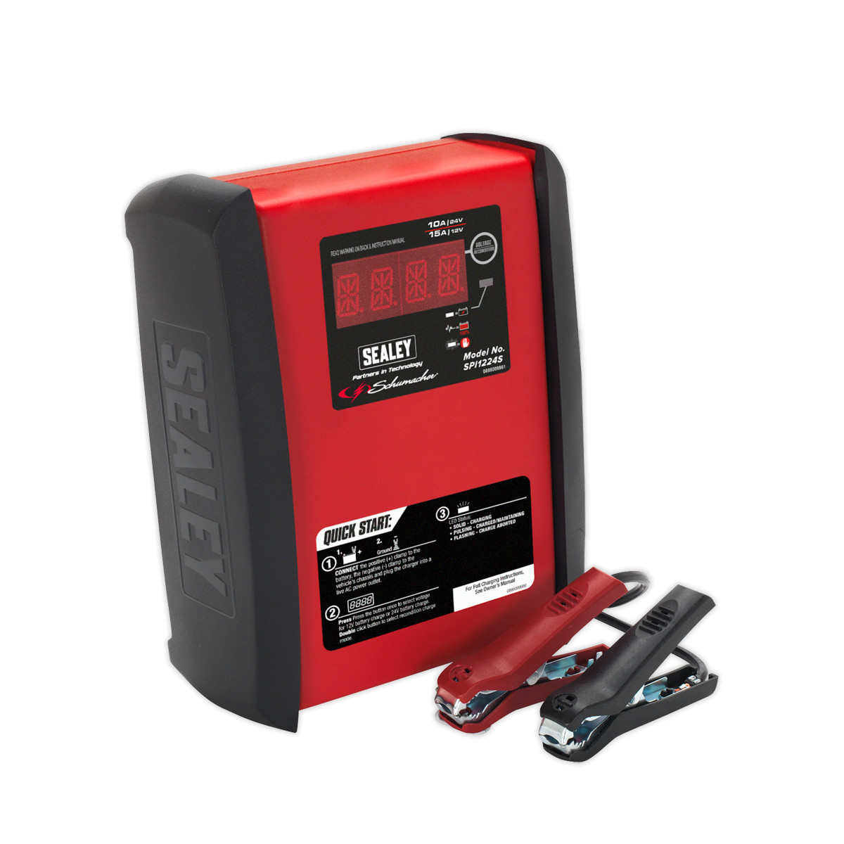 Sealey SPI1224S Schumacher Intelligent Speed Charge Battery Charger 12V