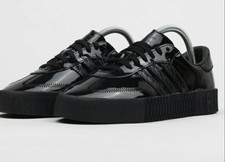 adidas sambarose black patent