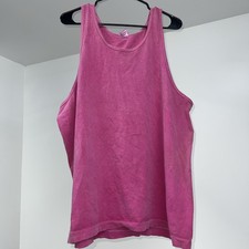 Vintage 90s Fruit of the Loom Blank Tank Top T Shirt Mens XL Made In USA