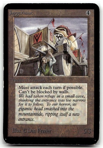 Juggernaut (NM) Alpha Edition LEA Magic MTG