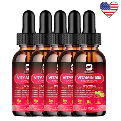 Vitamin B12 Sublingual Liquid Drops Methylcobalamin Vit B 12 10000mcg Per Servin
