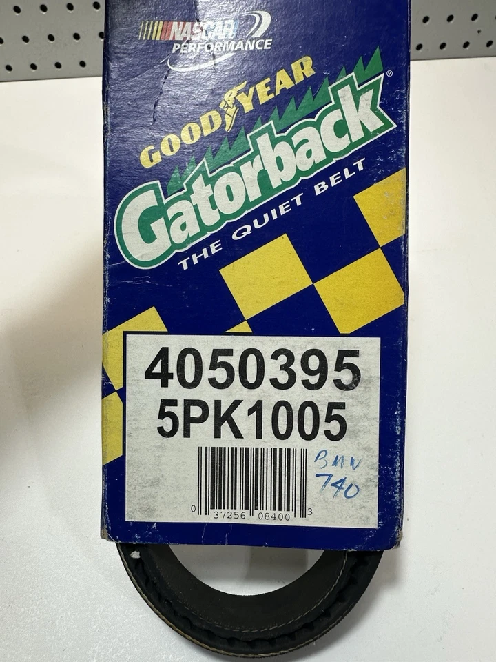 Serpentine Poly-V The Quiet Belt GOODYEAR GATORBACK 4050395 E38 BMW 740i Foto 3 de 3