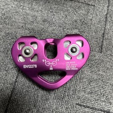 Lixada ZWA006 30kN Climbing Double Pulley Ball Bearing  Red EN12278