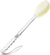 Back Scrubber Long Handle for Shower,Back Brush Dual-Sided with Stiff and Soft