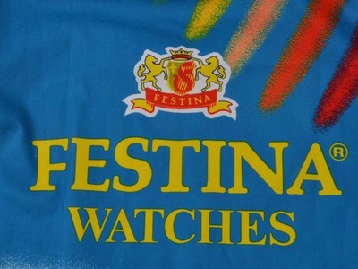 Maillot Cycliste FESTINA 110 Ans - Biemme - Bleu Marine - Taille L - Occasion