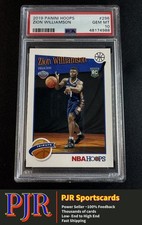 Zion Williamson 2019 Panini Hoops #296 Pelicans PSA GEM-MT 10