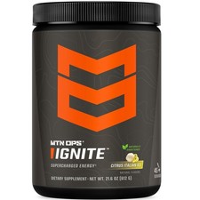 MTN OPS Ignite Energy Drink Powder, Naturally Gluten Free Sweetened with Mon...