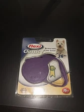 FLEXI CLASSIC 16ft RETRACTABLE LEASH SMALL DOG TO 26 lbs BLACK open box